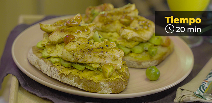 Tartine de pollo